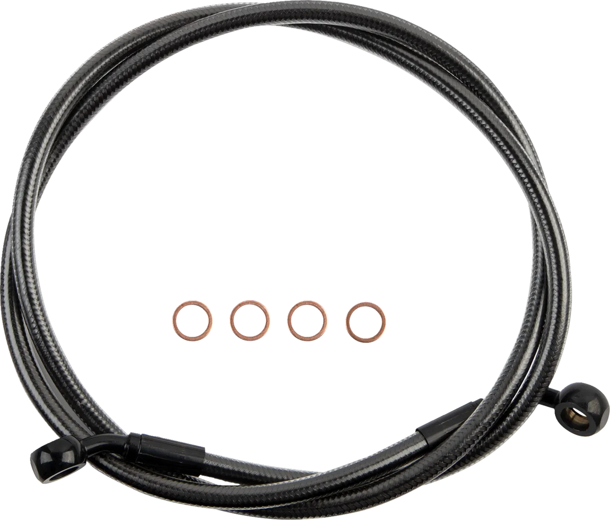 E-Z Align Braided Single Disc Front Brake Line
