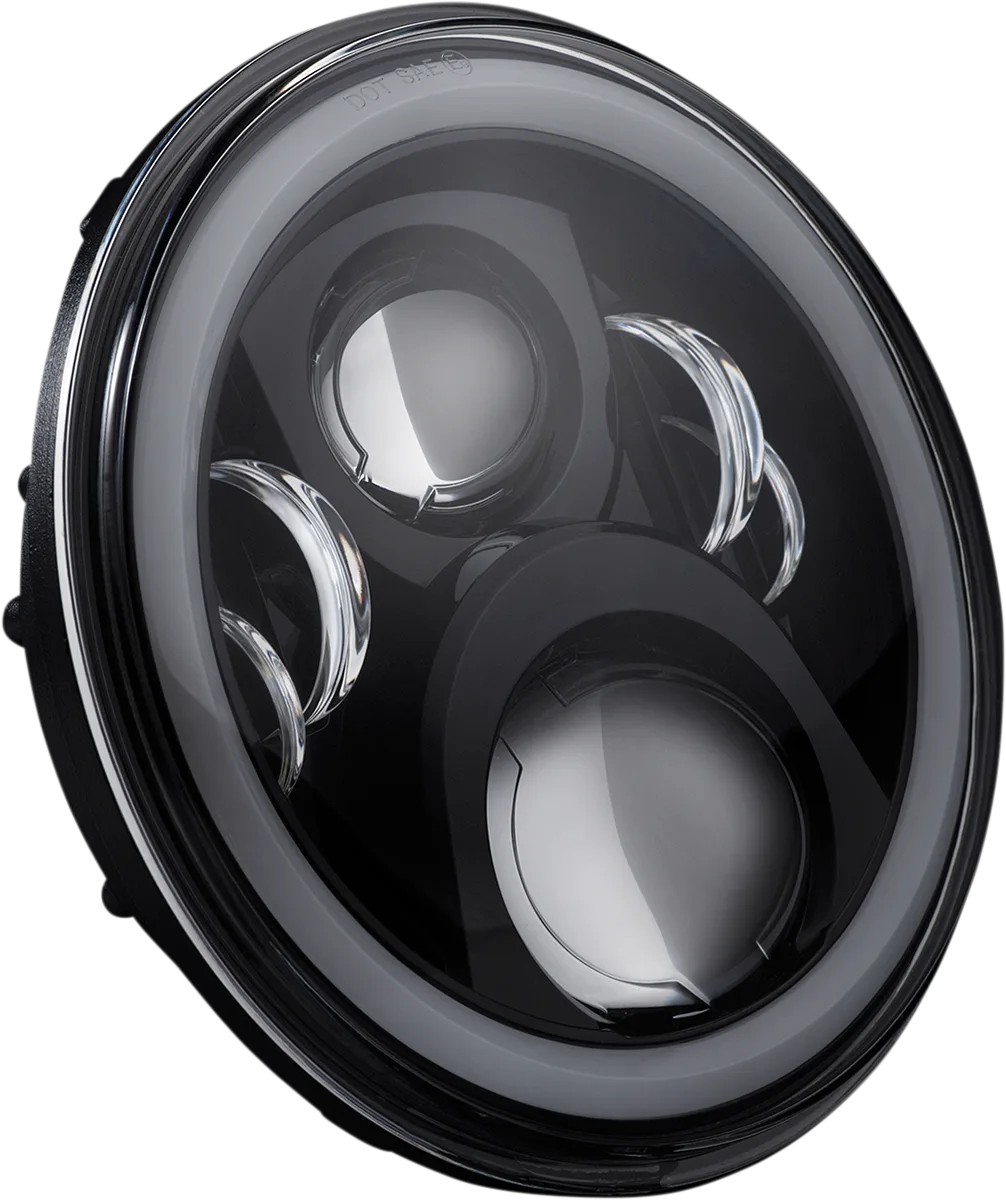 7" Halo Headlamp with Touring Adapter