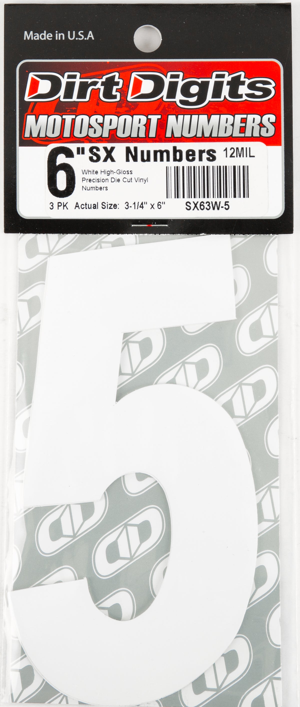 Super X Competition Stick-on Numbers