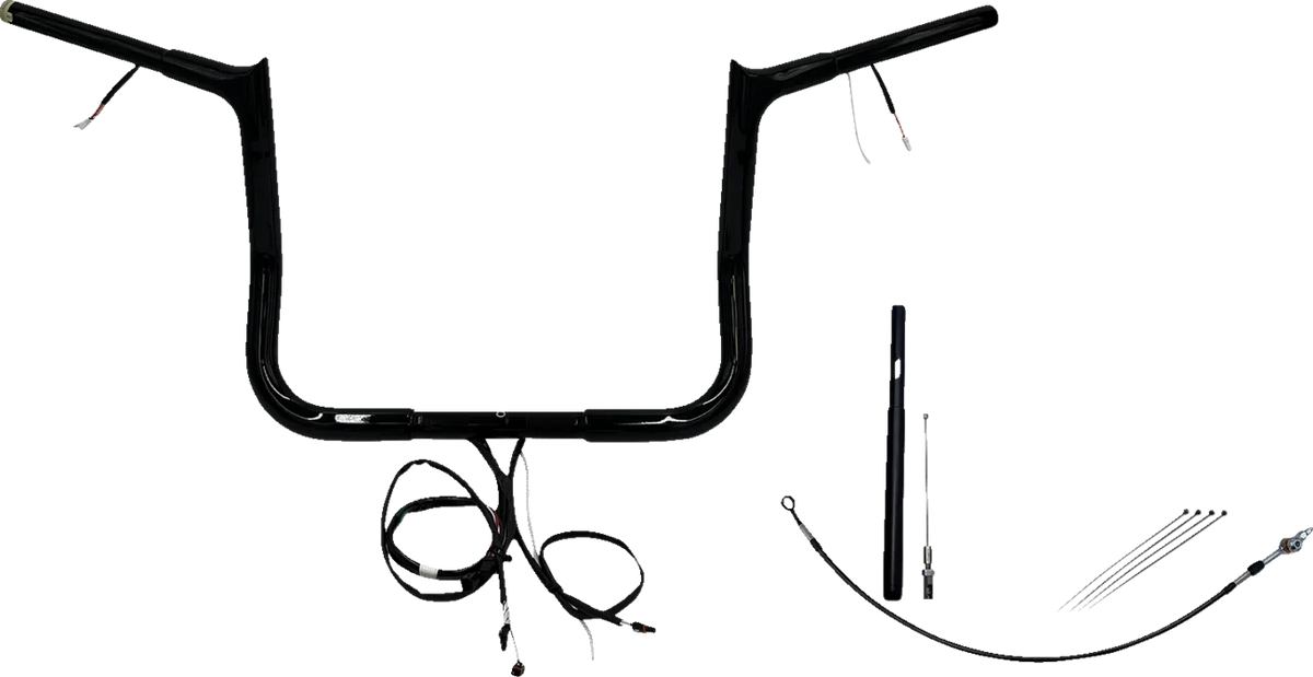EZ Install Wired 1-1/4" Pointed Top Handlebar Kit