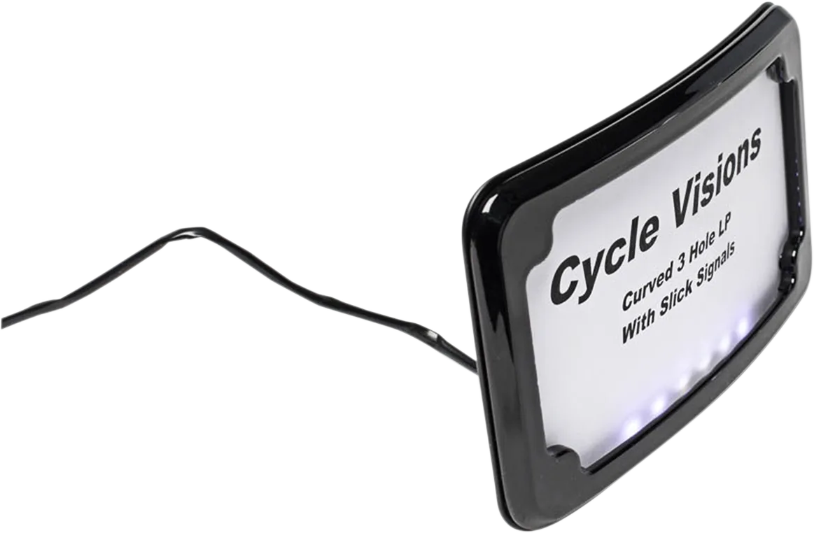 3-Hole Mounted LED Lighted License Plate Frame