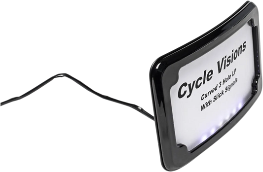 3-Hole Mounted LED Lighted License Plate Frame