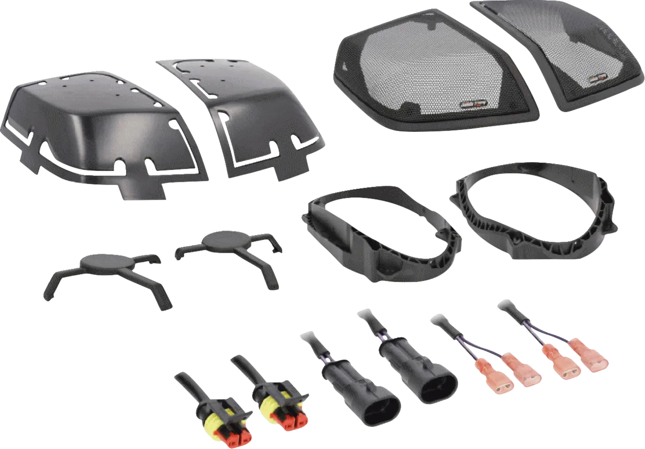 Saddlebag Lid with Speaker Cutouts