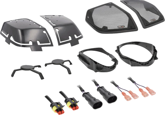 Saddlebag Lid with Speaker Cutouts