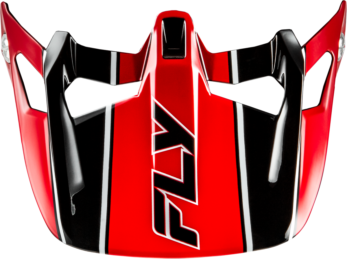 WERX-R CARBON FLOW VISOR BLACK/RED