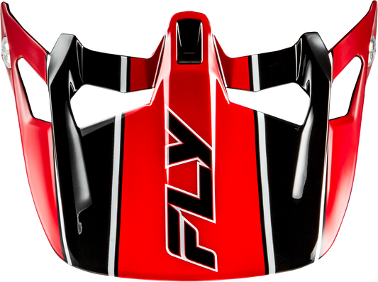WERX-R CARBON FLOW VISOR BLACK/RED
