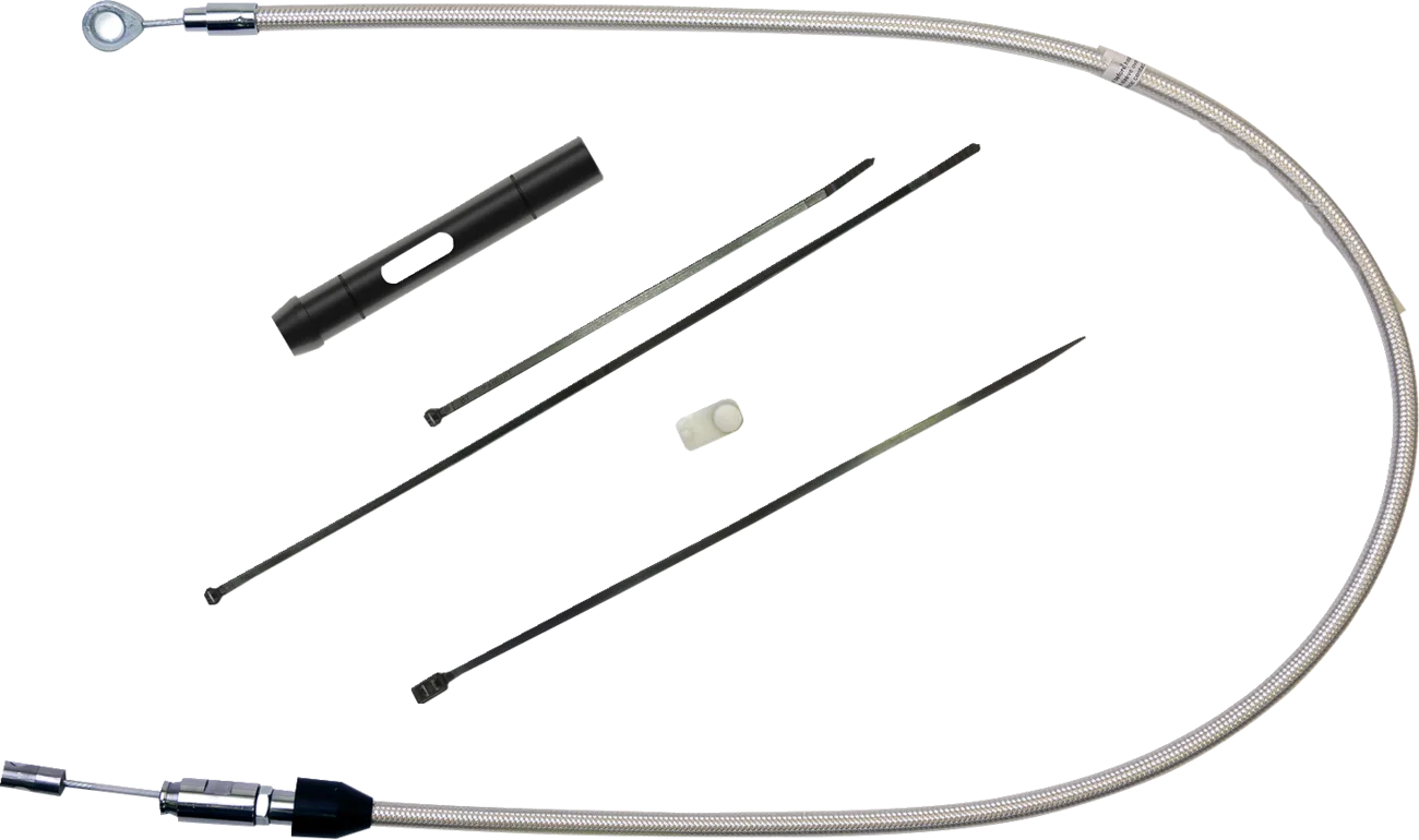 Polished Stainless Quick Connect Upper Clutch Cable
