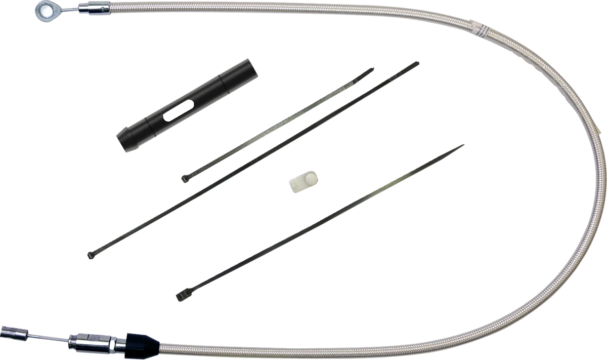 Polished Stainless Quick Connect Upper Clutch Cable