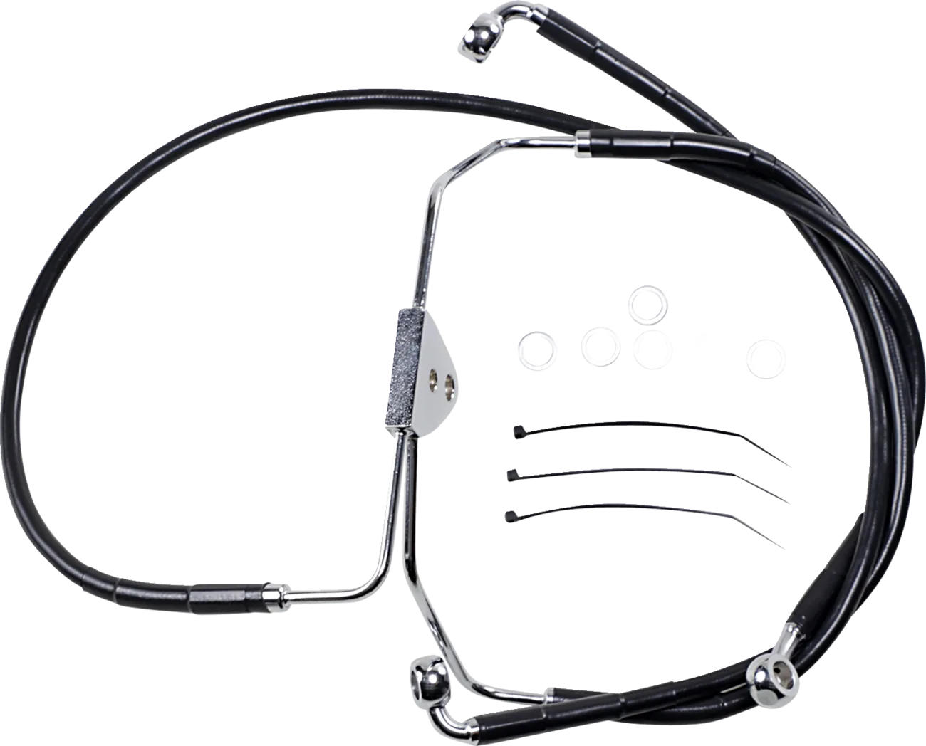 Extended Length Black Vinyl Brake Line Kit