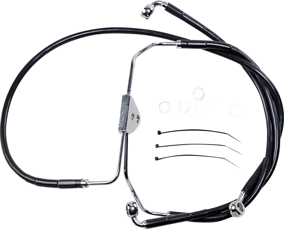 Extended Length Black Vinyl Brake Line Kit