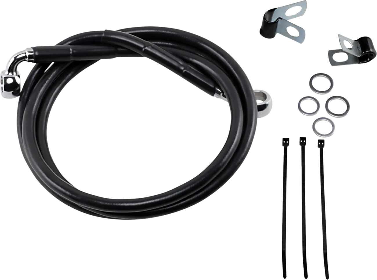 Extended Length Black Vinyl Brake Line Kit