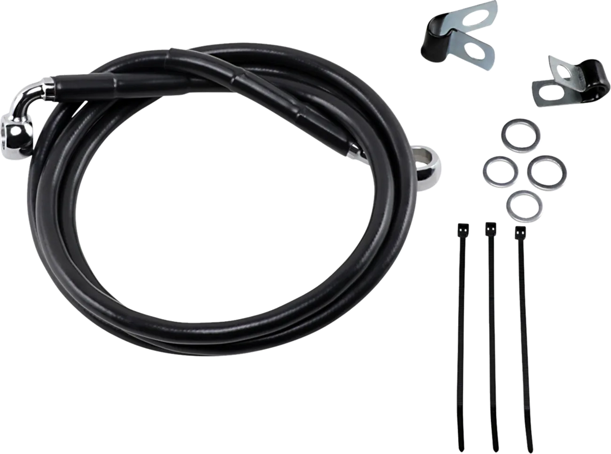 Extended Length Black Vinyl Brake Line Kit