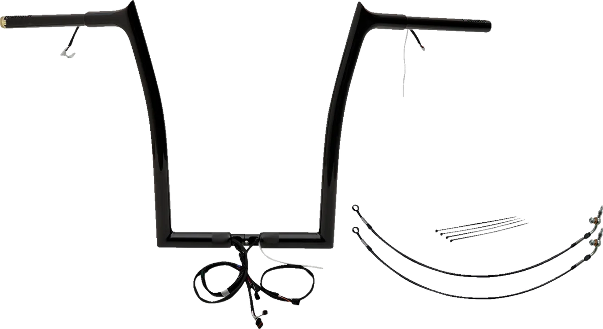 EZ Install Wired 1-1/4" Pointed Top Handlebar Kit