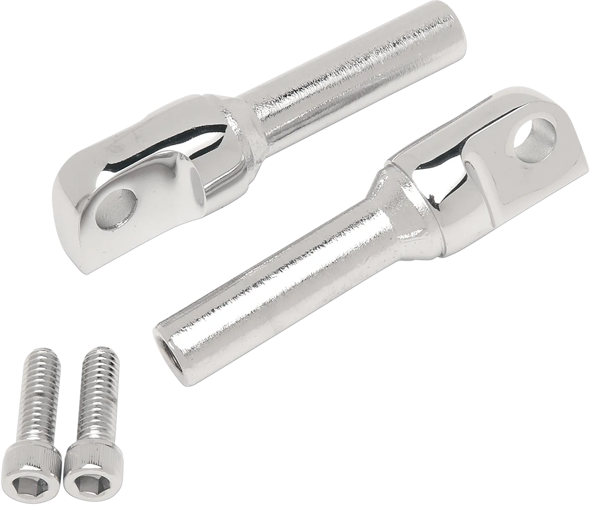 Chrome Adjustable Designer Peg Mounts