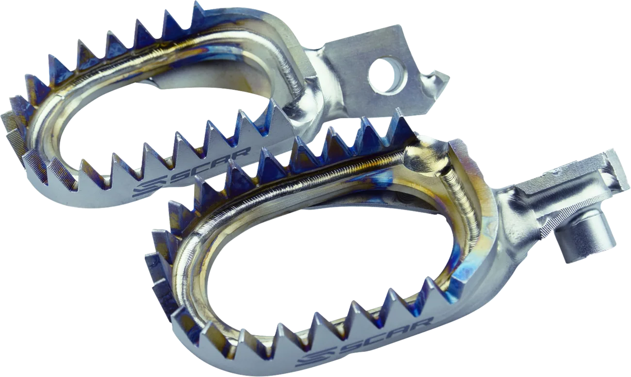 Anti-Mud Titanium Foot Pegs