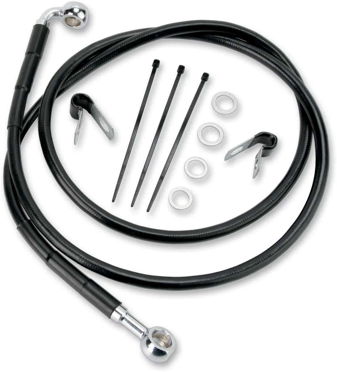 Extended Length Black Vinyl Brake Line Kit
