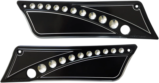 Drilled Saddlebag Latch Covers