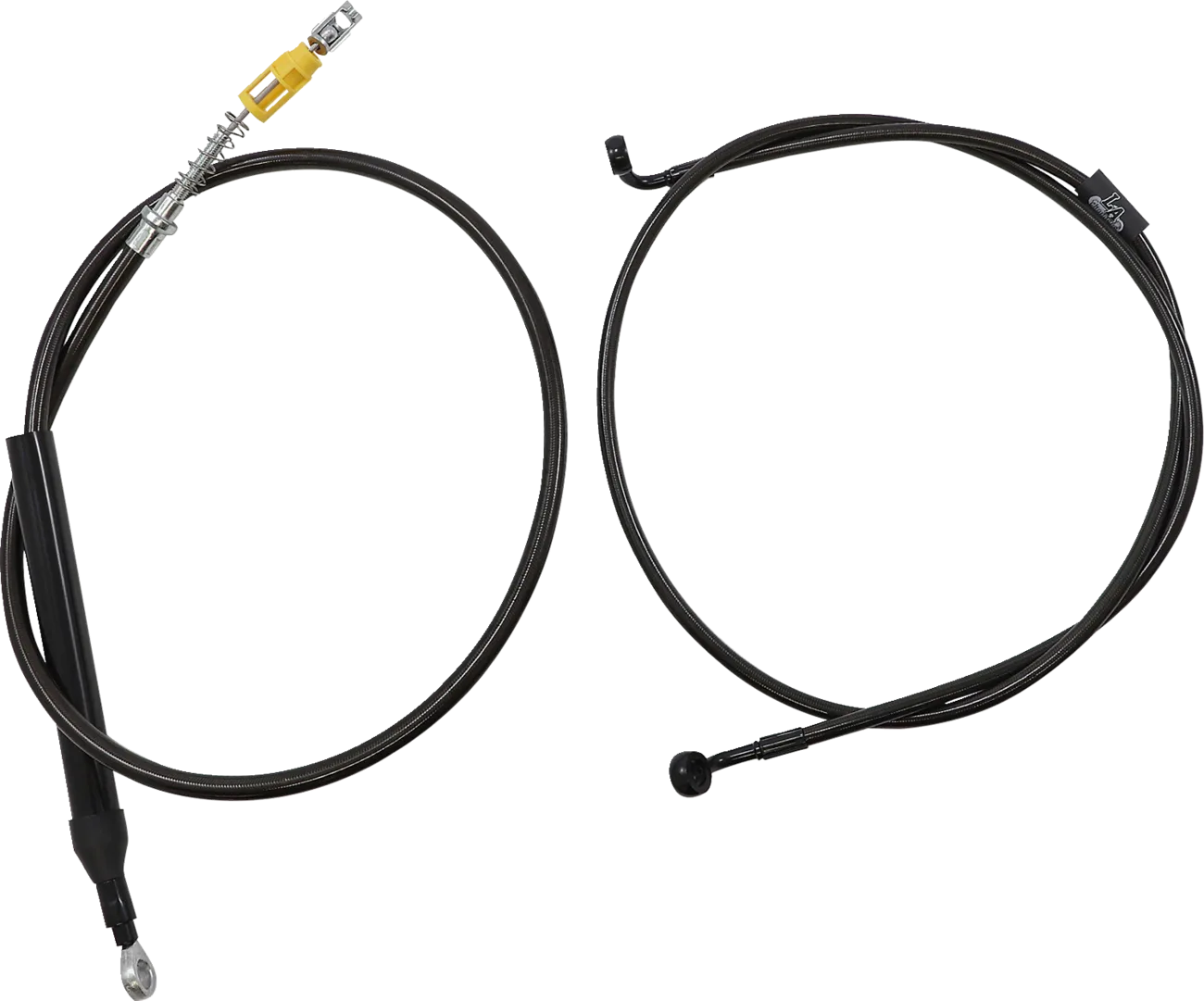 Complete Midnight Braided Handlebar Cable/Brake Line Kit — Standard