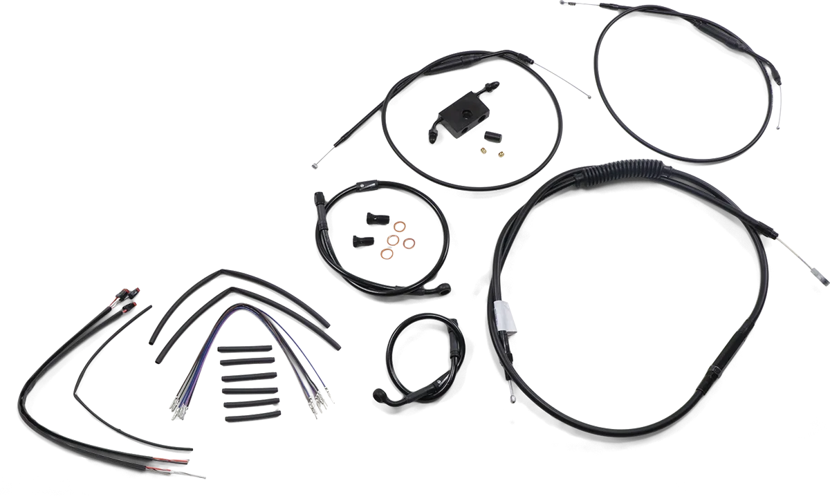 Extended Handlebar Cable and Brake Line Kit for Sportsters with ABS
