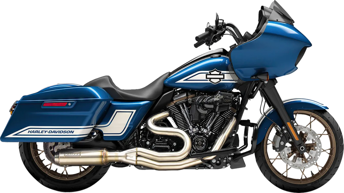 2-into-1 Mid-Length Exhaust System with Super Bike Muffler