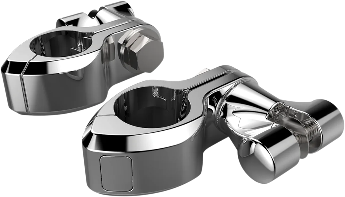 Engine Guard Highway Peg Hingeless Mounting Clamp Kit