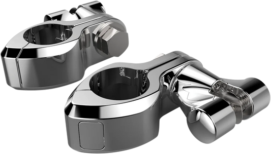 Engine Guard Highway Peg Hingeless Mounting Clamp Kit