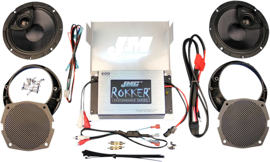 JMC ROKKER® 200W 2-Channel Amplifier and Speaker Kit