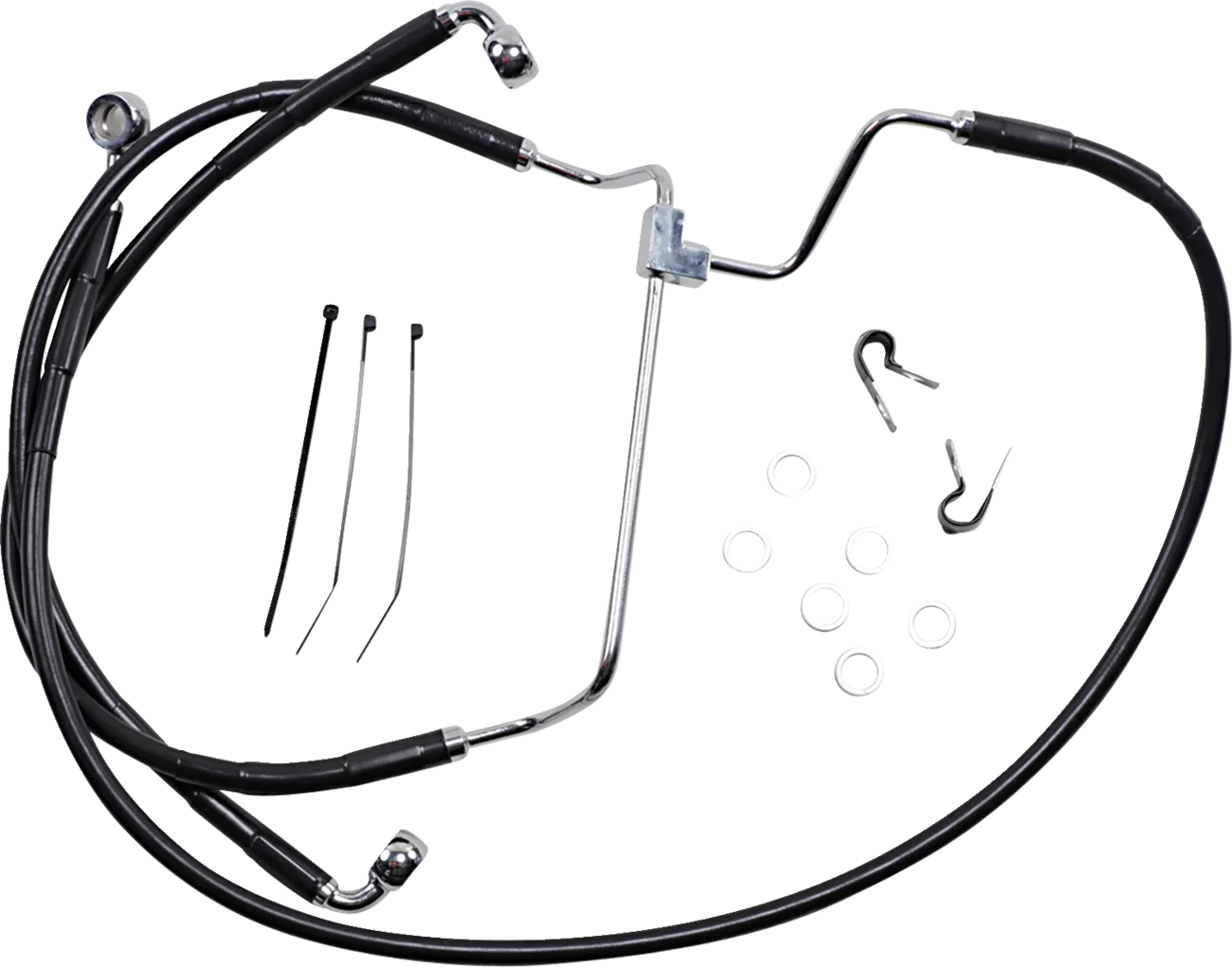 Extended Length Black Vinyl Brake Line Kit