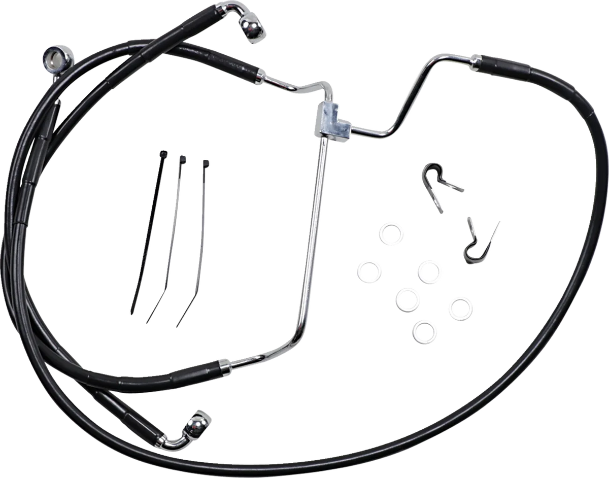 Extended Length Black Vinyl Brake Line Kit