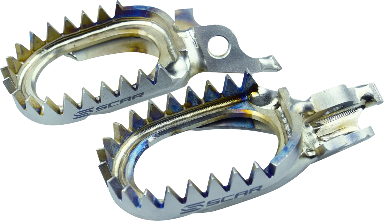 Anti-Mud Titanium Foot Pegs