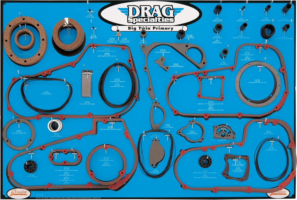 Twin Cam Gasket, Seal, and O-Ring Display