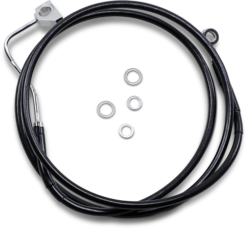 Extended Length Black Vinyl Brake Line Kit