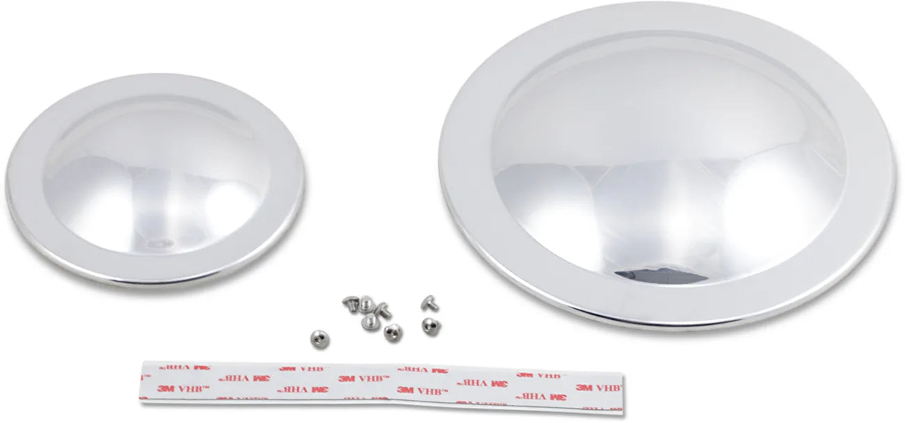 Polished Domed Pulley Cover Kit