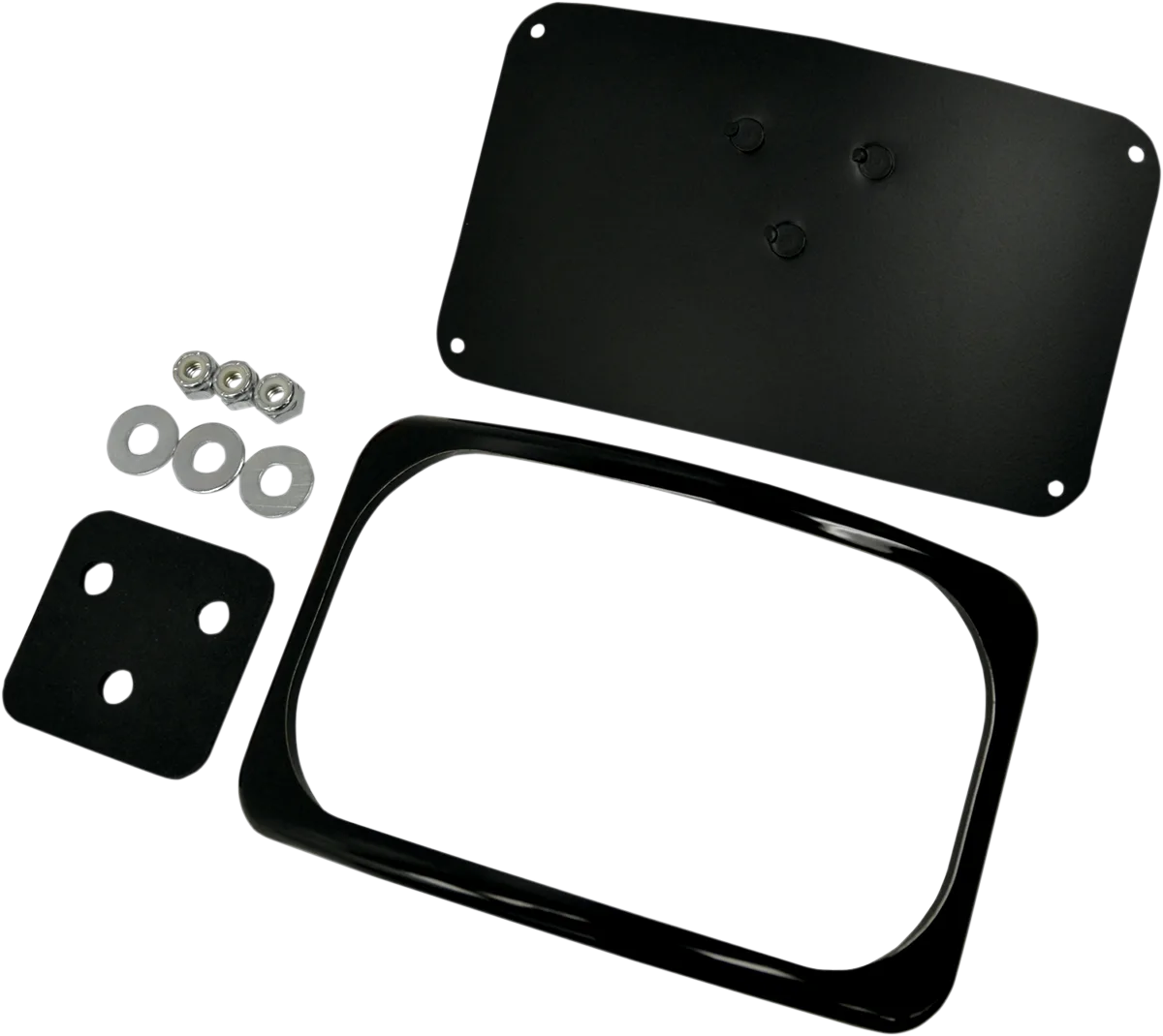 Small Radius Three-Bolt Style License Plate Mount Assembly
