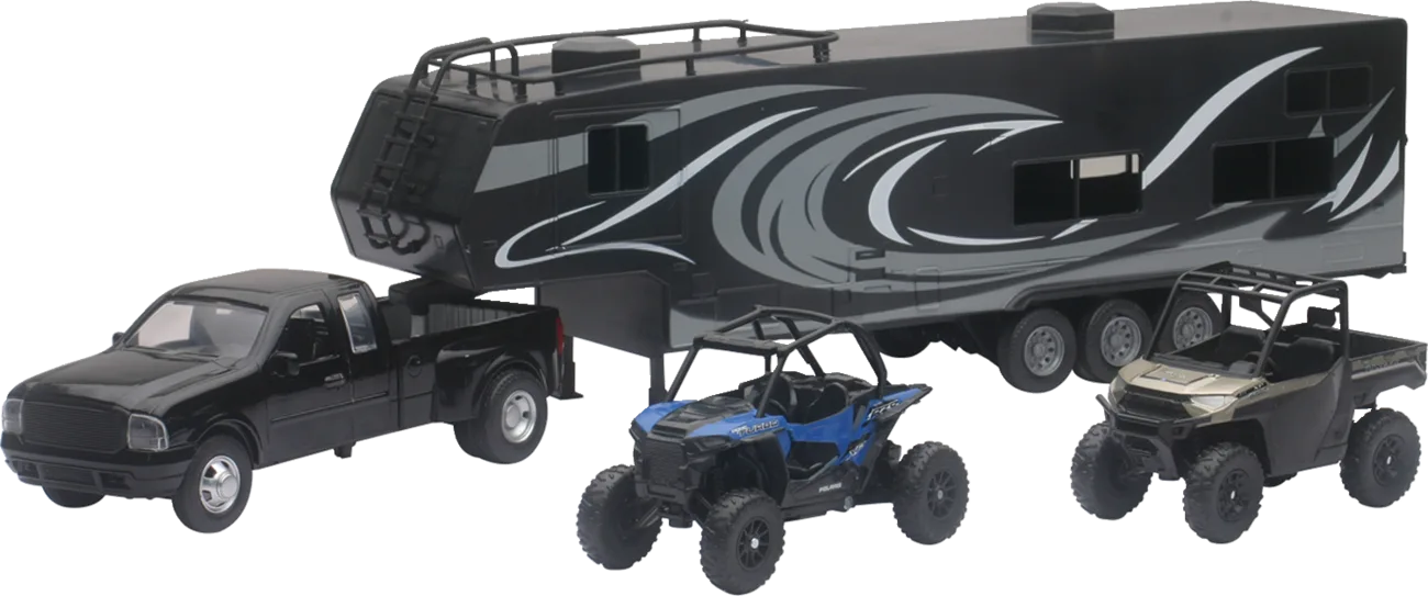 Pick Up Toy Hauler with Vehicles Set