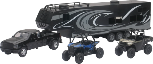 Pick Up Toy Hauler with Vehicles Set