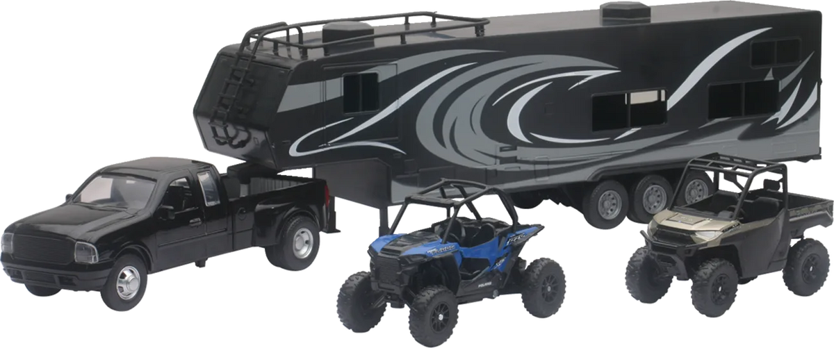 Pick Up Toy Hauler with Vehicles Set