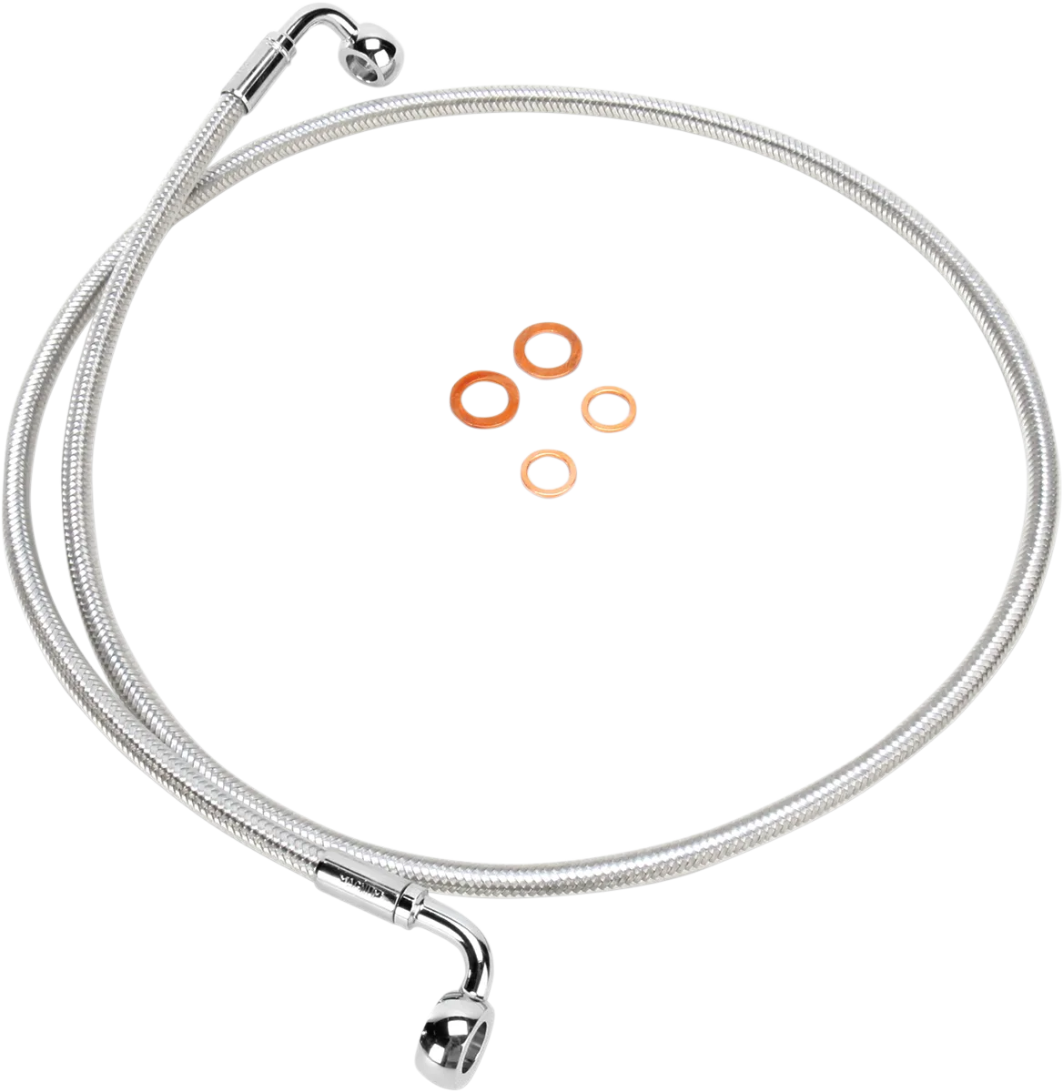 E-Z Align Braided Single Disc Front Brake Line