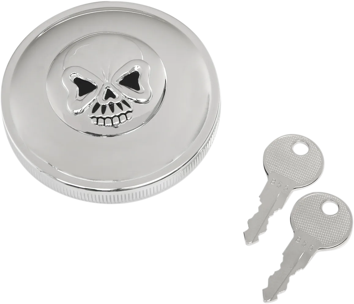 Screw-In Locking Skull Gas Cap