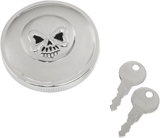 Screw-In Locking Skull Gas Cap