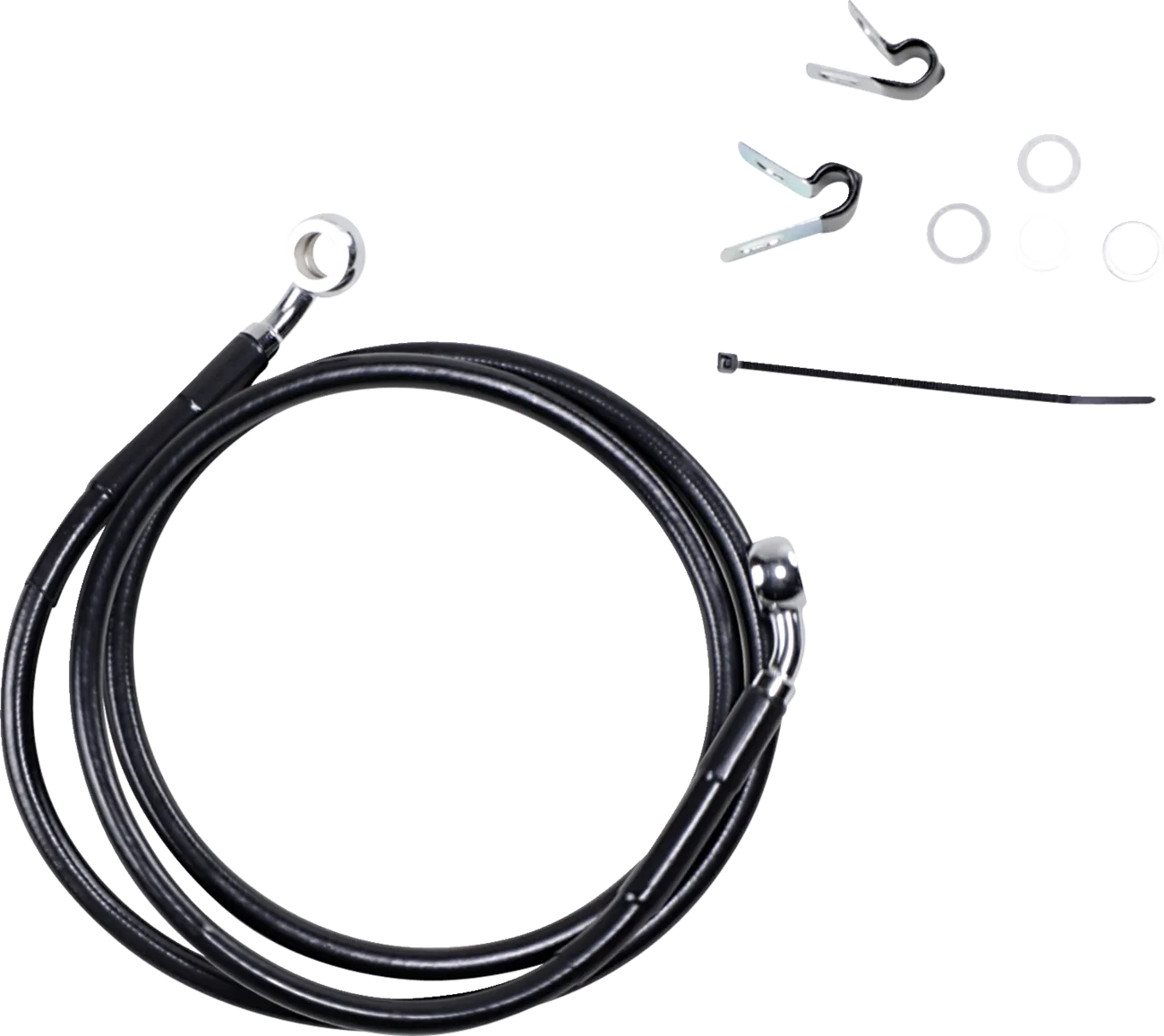 Extended Length Black Vinyl Brake Line Kit