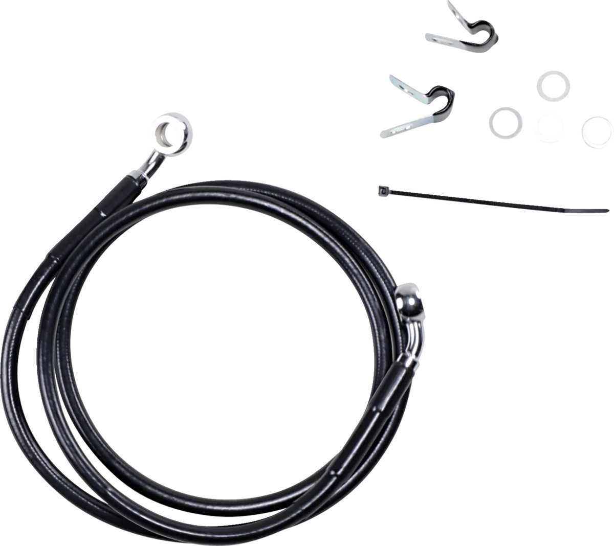 Extended Length Black Vinyl Brake Line Kit