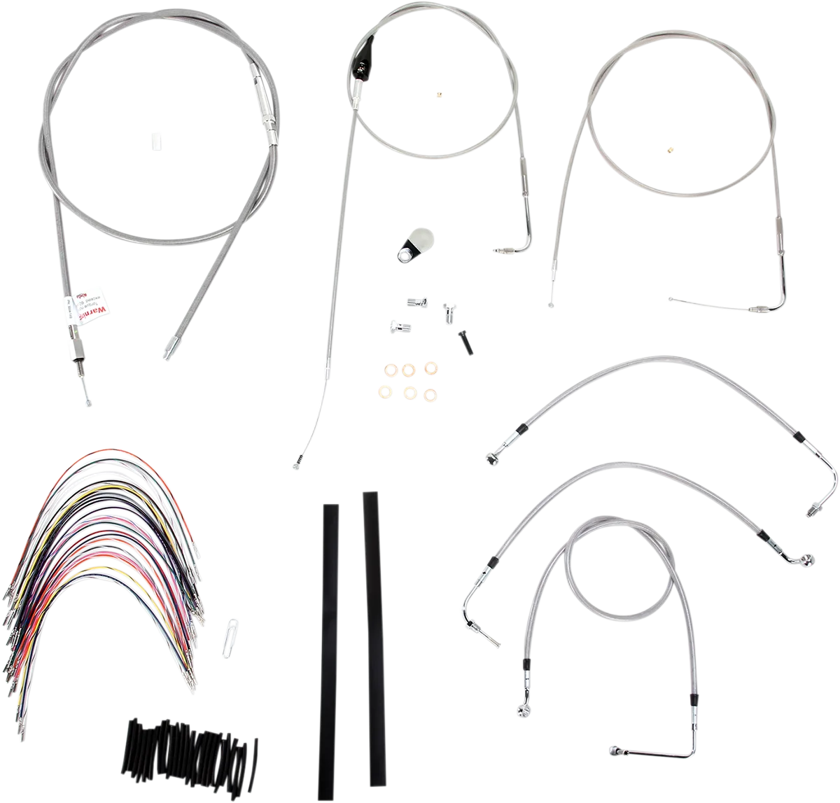 Complete Stainless Braided Handlebar Cable/Brake Line Kit