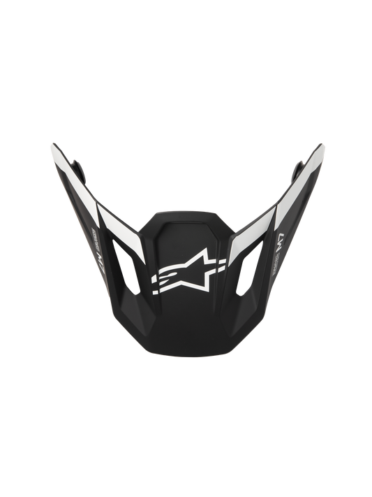 SM7 DASHER VISOR ECE06 BLACK/WHITE MATT