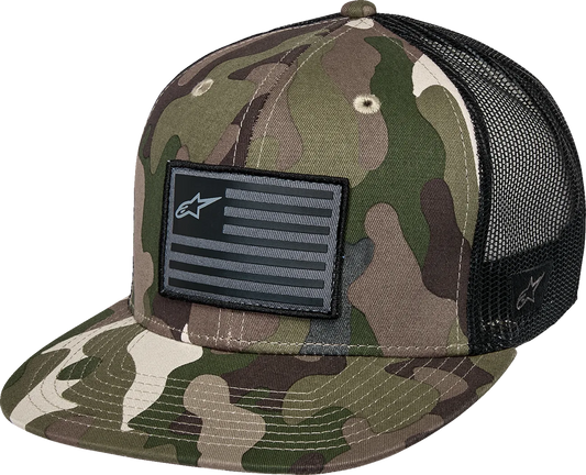 Flag Flat Trucker Hat