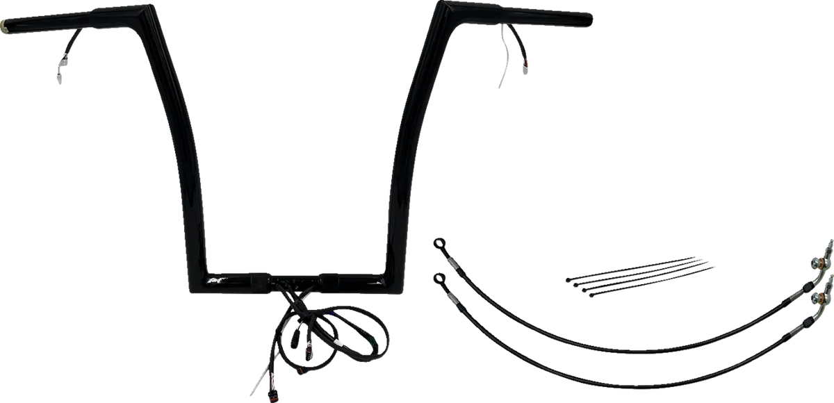 EZ Install Wired 1-1/4" Flat Top Handlebar Kit