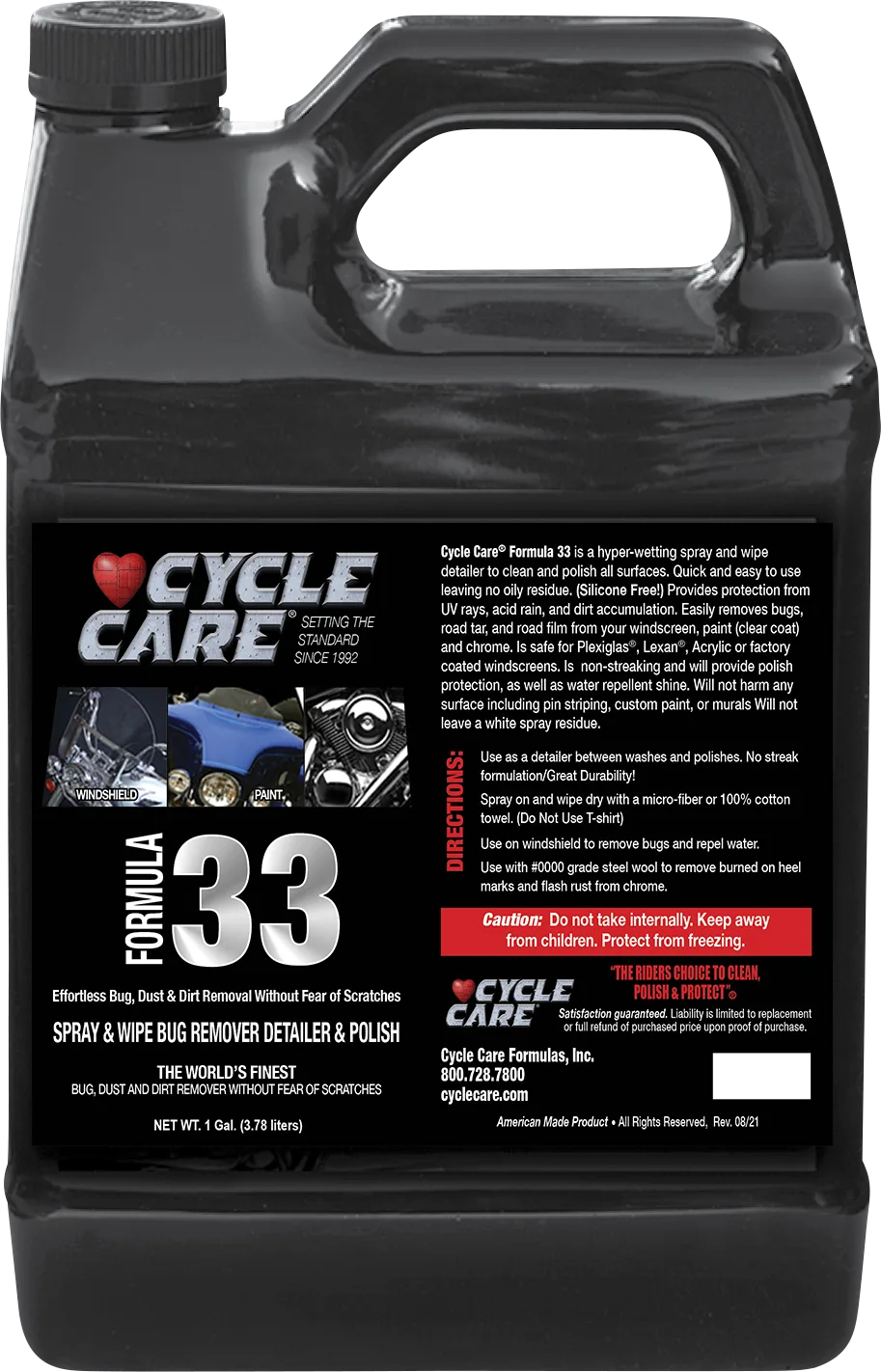 Formula 33 Spray & Wipe®, Bug Remover, Detailer, & Polish