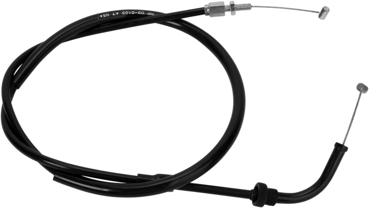 Black Vinyl Throttle Cable
