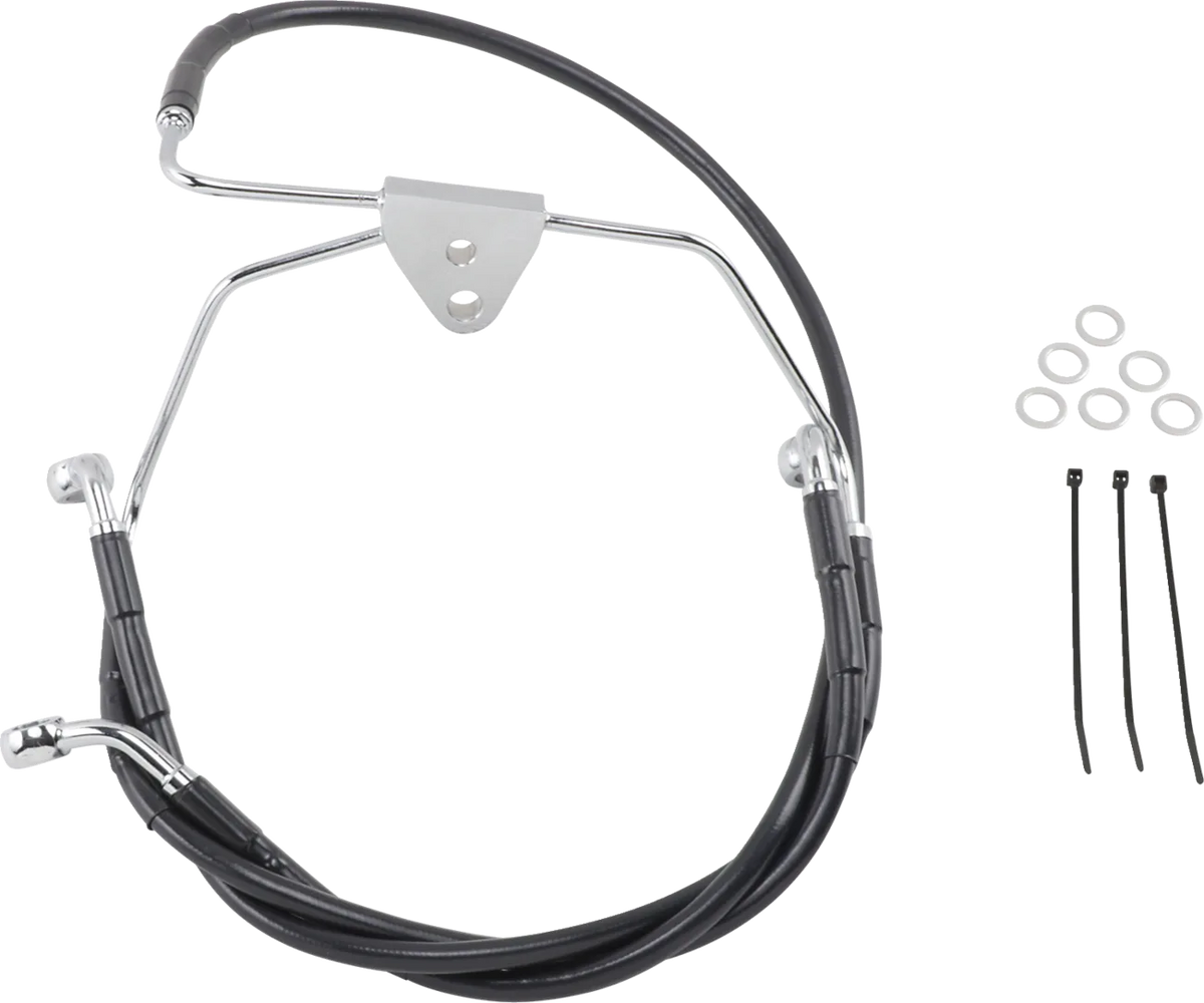 Extended Length Black Vinyl Brake Line Kit
