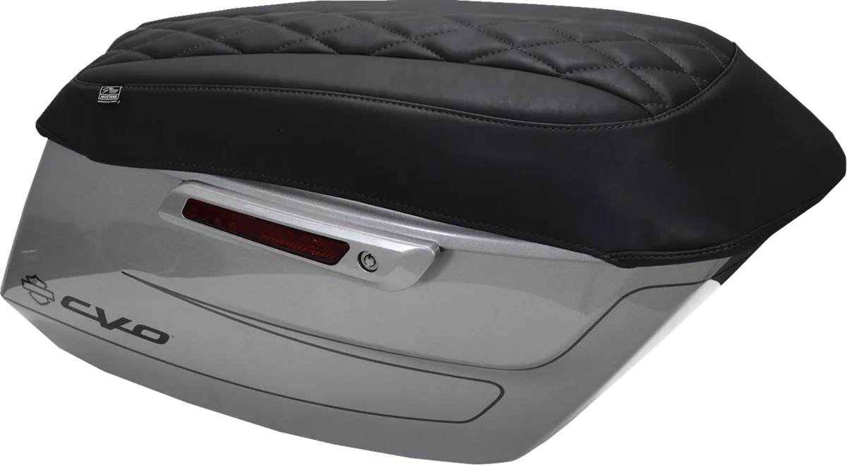 Deluxe Diamond Saddlebag Lid Covers
